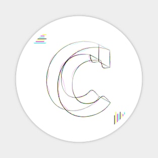 C - cmyk strokes Magnet